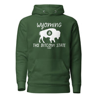Load image into Gallery viewer, Wyoming The Bitcoin State Hoodie Sweatshirt-Pullover Hoodie Sweatshirt-fomo21
