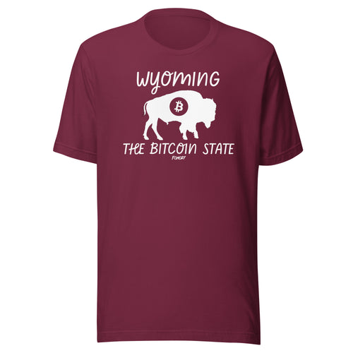 Wyoming The Bitcoin State T-Shirt-fomo21