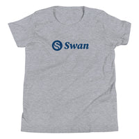 Load image into Gallery viewer, Swan Logo Bitcoin Youth T-Shirt - fomo21
