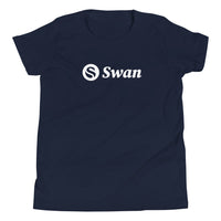Load image into Gallery viewer, Swan Logo Bitcoin Youth T-Shirt - fomo21
