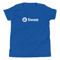 Load image into Gallery viewer, Swan Logo Bitcoin Youth T-Shirt - fomo21
