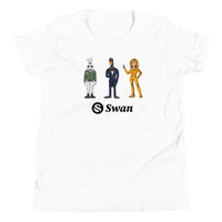 Load image into Gallery viewer, Swan Cartoon Bitcoin Youth T-Shirt - fomo21
