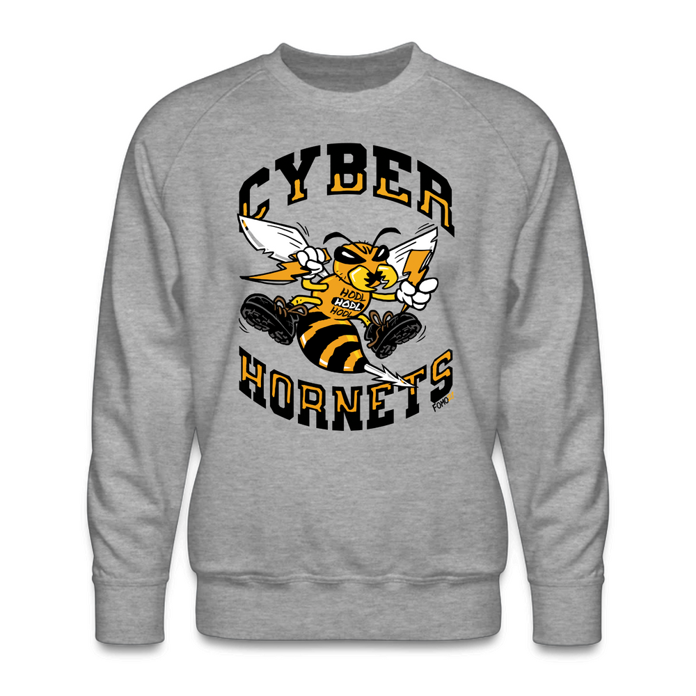 Cyber Hornets Bitcoin Crewneck Sweatshirt - fomo21