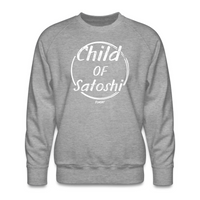 Load image into Gallery viewer, Child Of Satoshi (White Lettering) Bitcoin Crewneck Sweatshirt - fomo21
