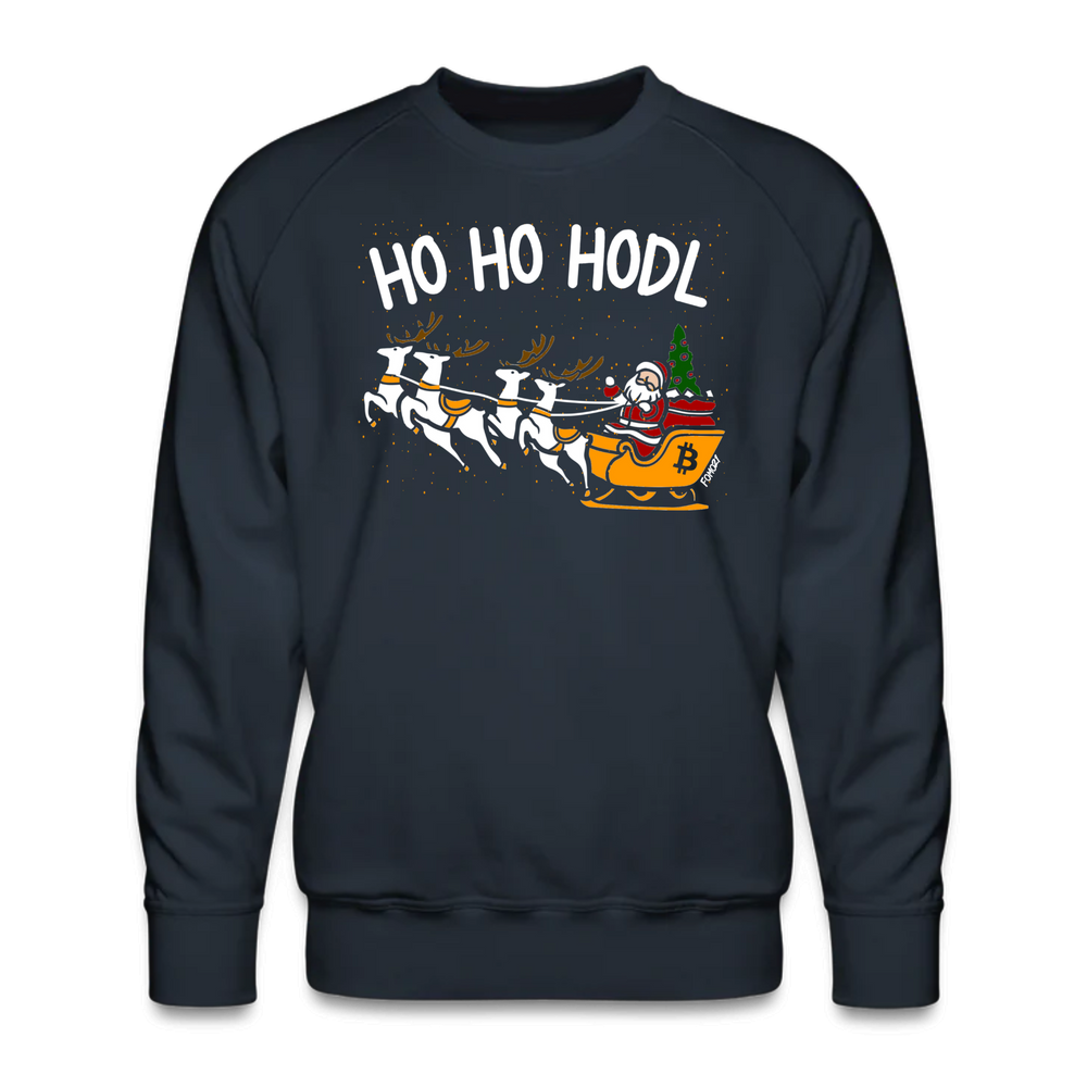 Ho Ho HODL Bitcoin Crewneck Sweatshirt - fomo21