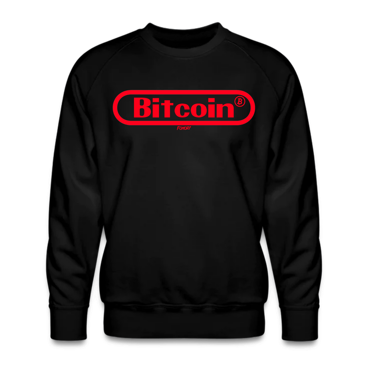 Bitcoin Gamer (Red Graphic) Crewneck Sweatshirt - fomo21