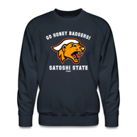 Load image into Gallery viewer, Go Honey Badgers! Satoshi State Bitcoin Crewneck Sweatshirt - fomo21
