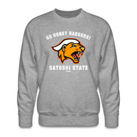 Load image into Gallery viewer, Go Honey Badgers! Satoshi State Bitcoin Crewneck Sweatshirt - fomo21
