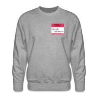 Load image into Gallery viewer, Hello My Name Is Satoshi Nakamoto Bitcoin Crewneck Sweatshirt - fomo21
