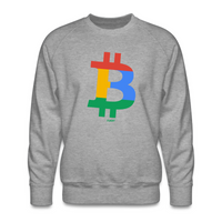 Load image into Gallery viewer, Four Color Bitcoin B Crewneck Sweatshirt - fomo21
