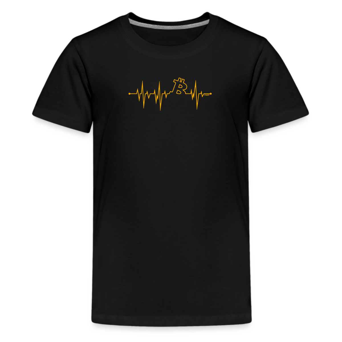 My Heart Beats Bitcoin Youth T-Shirt - fomo21