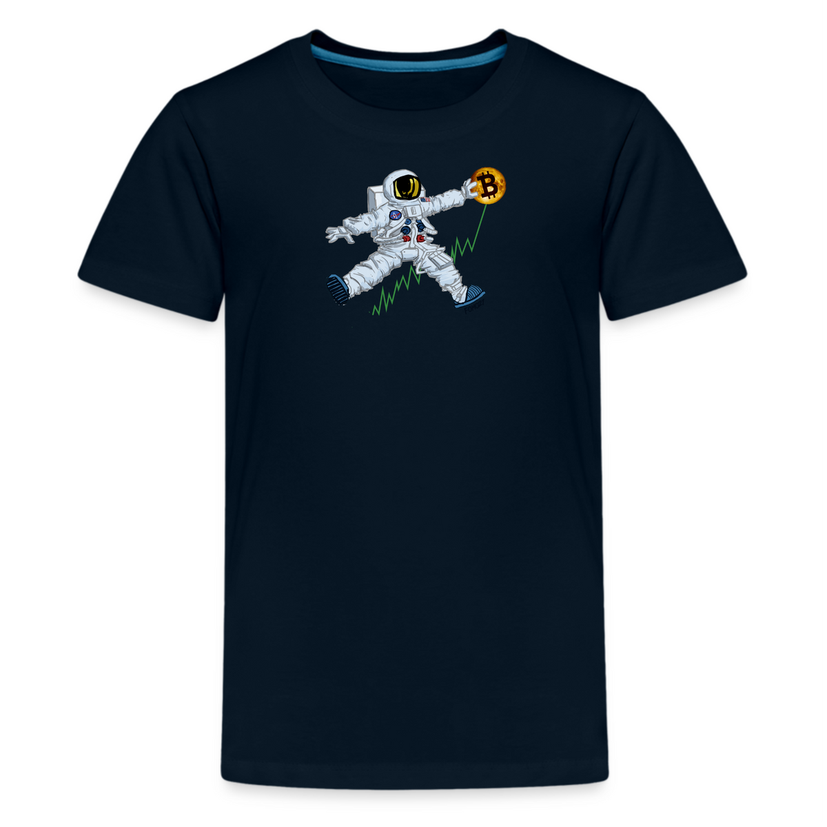 Bitcoin To The Moon Youth T-Shirt - fomo21