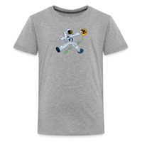 Load image into Gallery viewer, Bitcoin To The Moon Youth T-Shirt - fomo21
