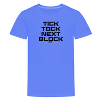 Load image into Gallery viewer, Tick Tock Next Block Bitcoin Youth T-Shirt - fomo21
