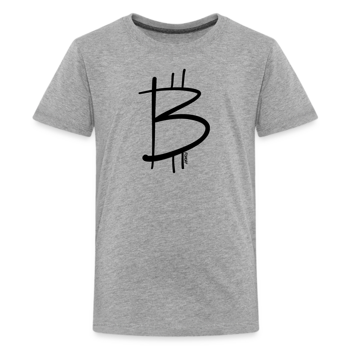 Freehand Bitcoin Youth T-Shirt - fomo21