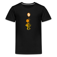 Load image into Gallery viewer, Bitcoin Balloon Girl Youth T-Shirt - fomo21
