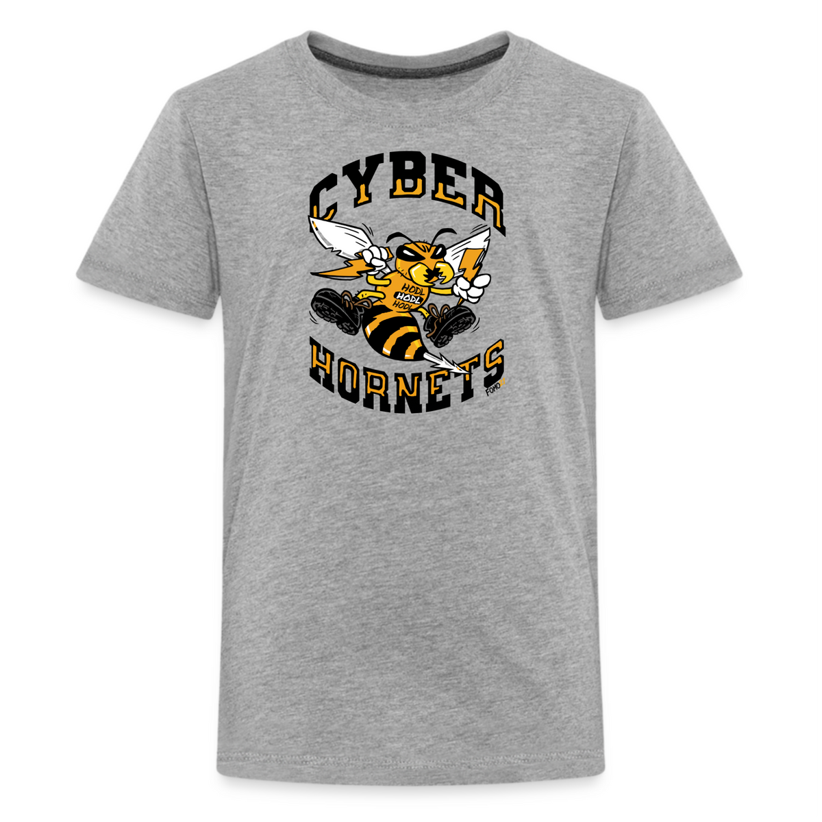 Cyber Hornets Bitcoin Youth T-Shirt - fomo21