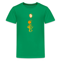Load image into Gallery viewer, Bitcoin Balloon Girl Youth T-Shirt - fomo21
