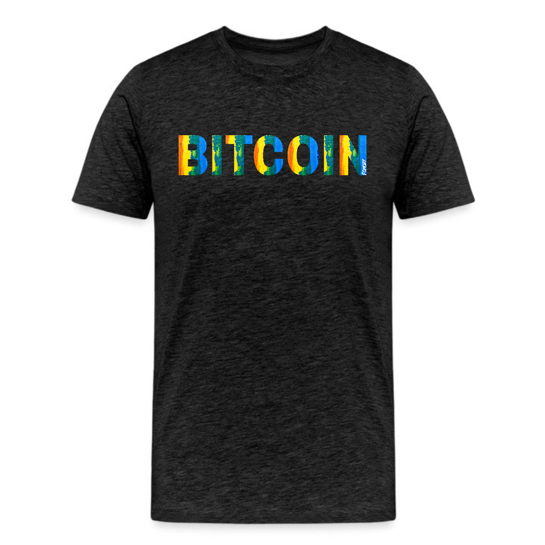 Bitcoin Rainbow Paint T-Shirt - fomo21