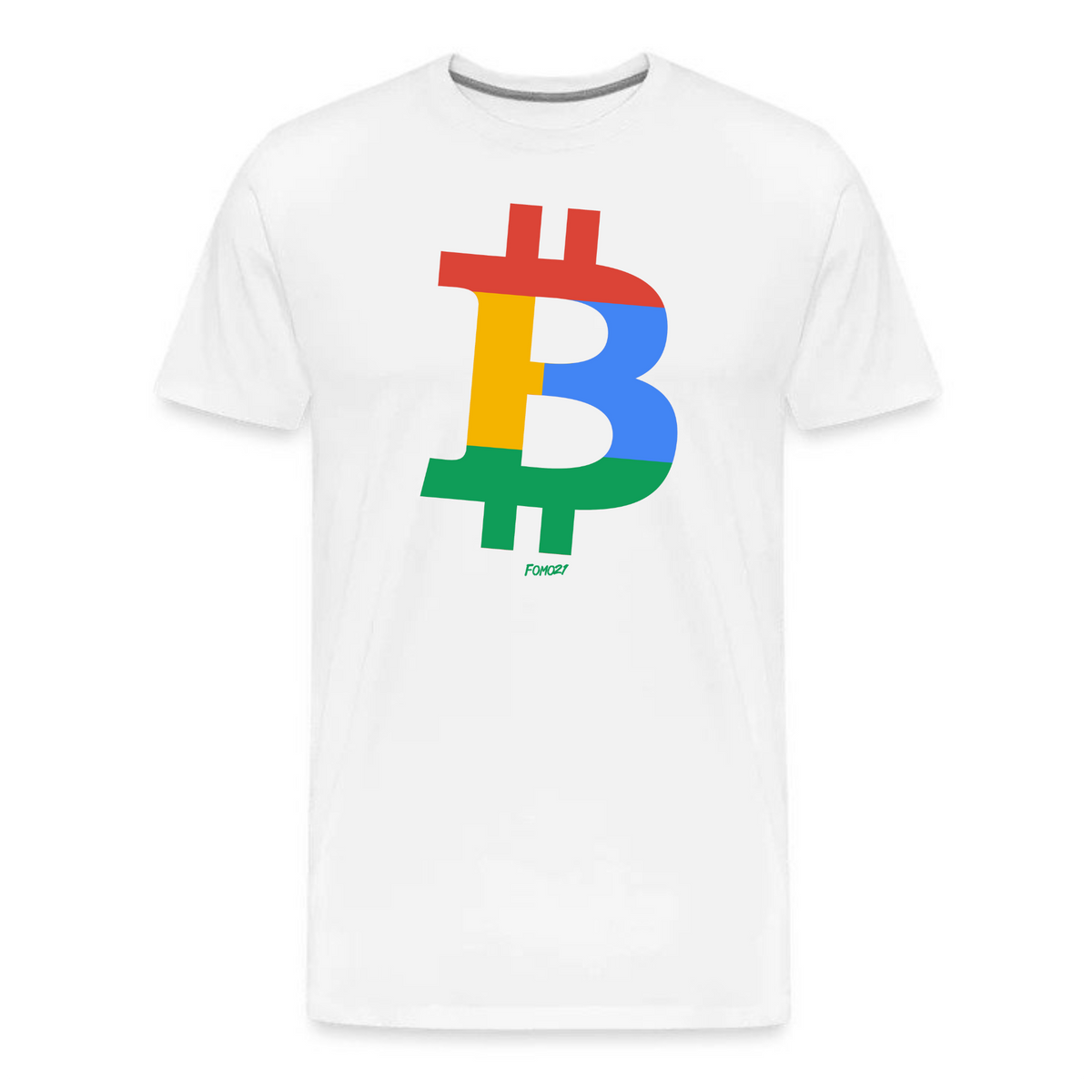 Four Color Bitcoin B T-Shirt - fomo21