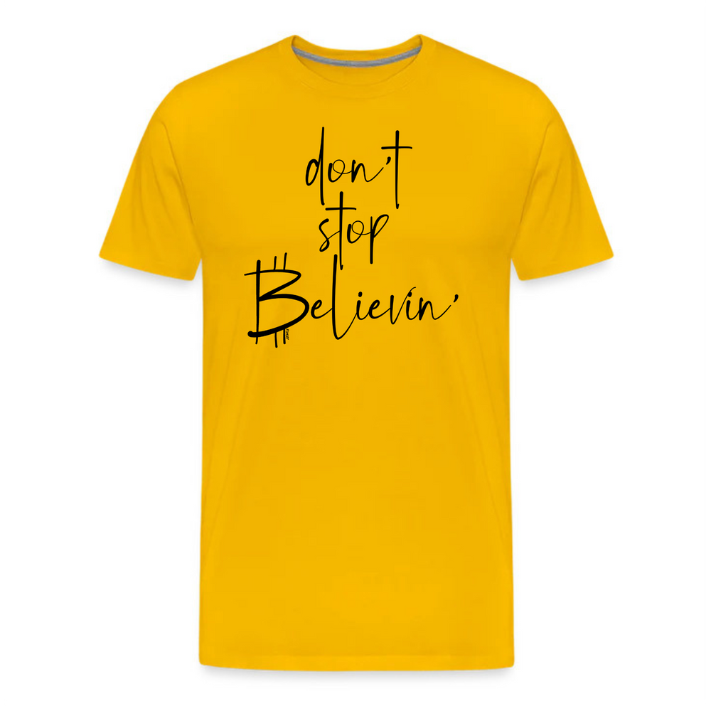 Don't Stop Believin' Bitcoin T-Shirt - fomo21