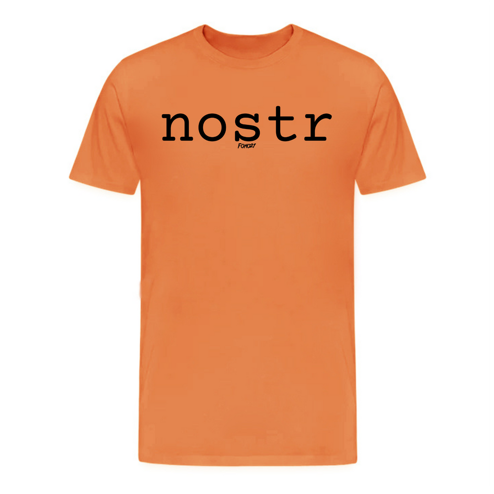 Nostr (Black) Bitcoin T-Shirt - fomo21