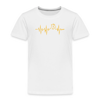 Load image into Gallery viewer, My Heart Beats Bitcoin Toddler T-Shirt - fomo21

