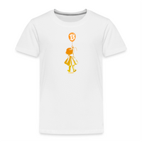 Load image into Gallery viewer, Bitcoin Balloon Girl Toddler T-Shirt - fomo21
