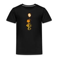Load image into Gallery viewer, Bitcoin Balloon Girl Toddler T-Shirt - fomo21
