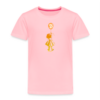 Load image into Gallery viewer, Bitcoin Balloon Girl Toddler T-Shirt - fomo21
