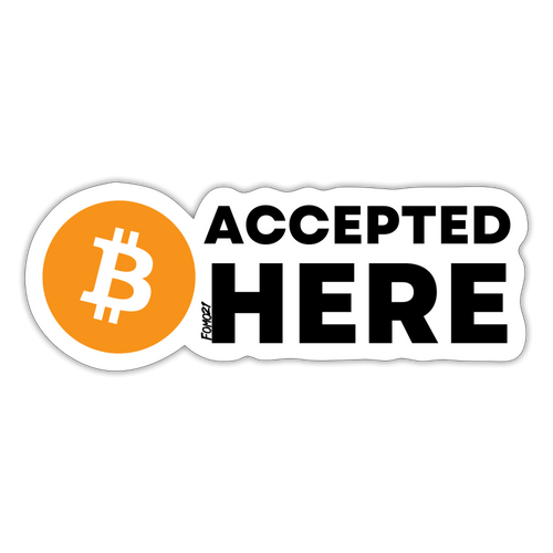 Accepted Here Bitcoin Sticker-fomo21