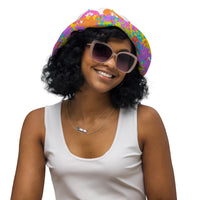 Load image into Gallery viewer, Bitcoin Splats Reversible Bucket Hat - fomo21
