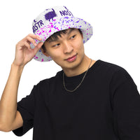 Load image into Gallery viewer, Nostr Bitcoin Reversible Bucket Hat - fomo21
