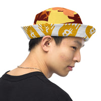 Load image into Gallery viewer, Melt Your Face Off Bitcoin Reversible Bucket Hat - fomo21
