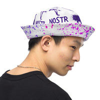 Load image into Gallery viewer, Nostr Bitcoin Reversible Bucket Hat - fomo21
