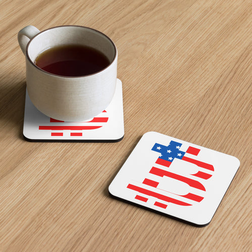 American Bitcoin Cork-Back Coaster-fomo21