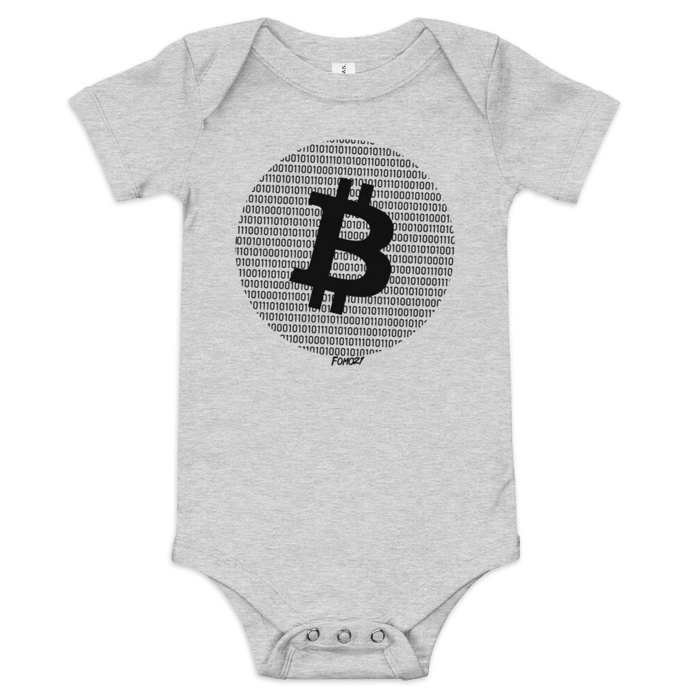 Binary Bitcoin Circle Infant One Piece - fomo21