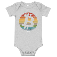 Load image into Gallery viewer, Retro Bitcoin Infant One Piece - fomo21
