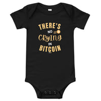 Load image into Gallery viewer, There&#39;s No Crying In Bitcoin Infant One Piece - fomo21
