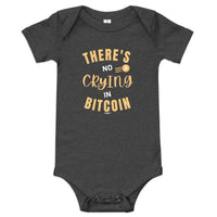 Load image into Gallery viewer, There&#39;s No Crying In Bitcoin Infant One Piece - fomo21
