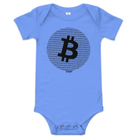 Load image into Gallery viewer, Binary Bitcoin Circle Infant One Piece - fomo21
