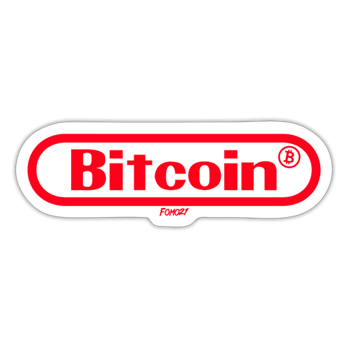 Bitcoin Gamer Red Graphic Sticker-fomo21