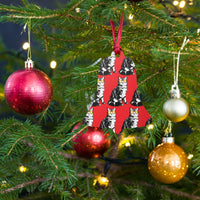 Load image into Gallery viewer, Bitcoin Is For The Cats Red Wooden Ornament-fomo21
