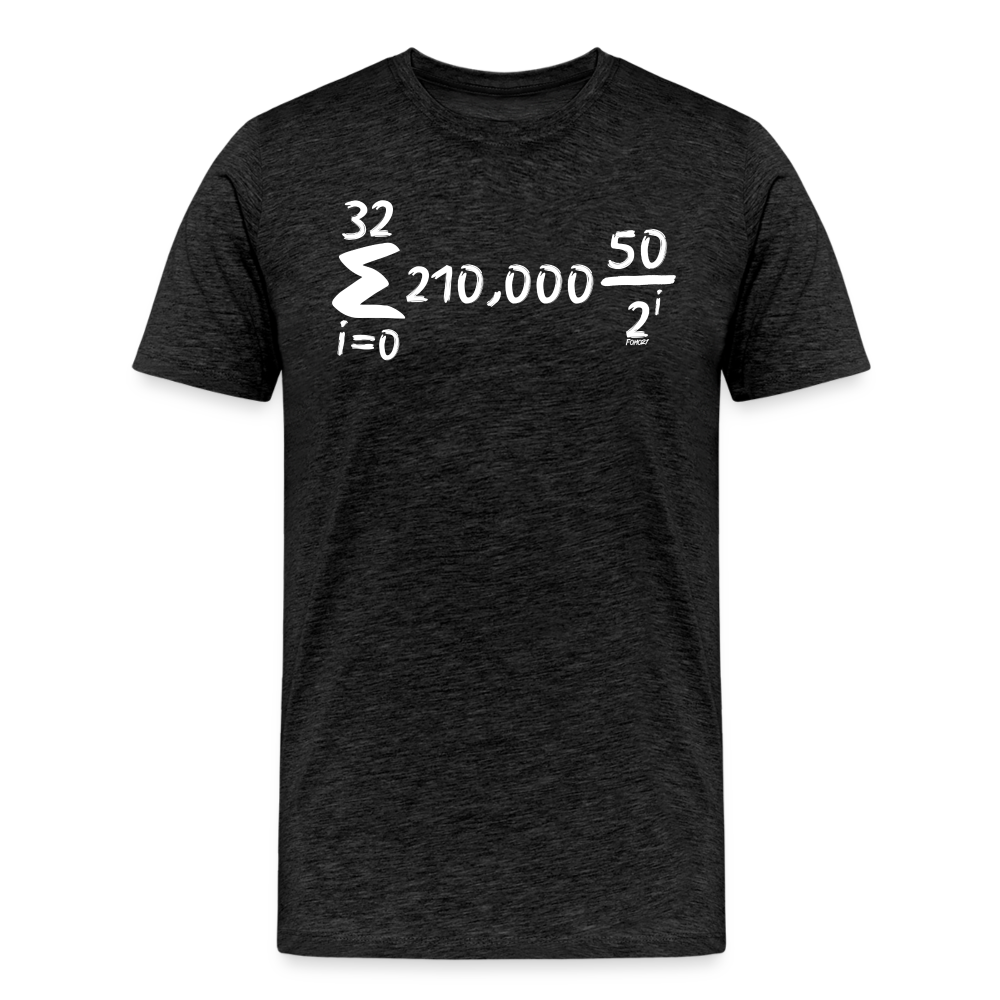 Bitcoin Is Math T-Shirt in Dark Grey Heather