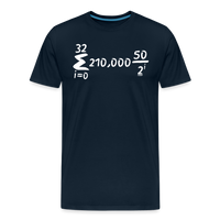 Load image into Gallery viewer, Bitcoin Is Math T-Shirt in Navy Blue
