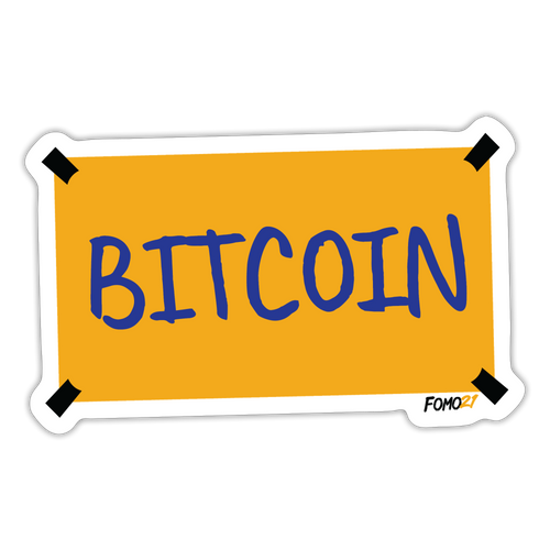 Bitcoin Lasso Sign Sticker-fomo21