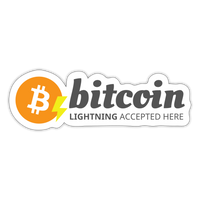 Load image into Gallery viewer, Bitcoin Lightning Accepted Here 8 Sticker-fomo21
