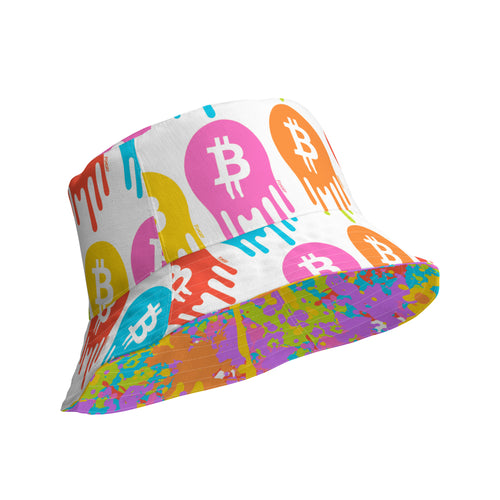 Bitcoin Pop Reversible Bucket Hat-fomo21