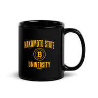 Load image into Gallery viewer, Nakamoto State University (Yellow) Bitcoin Color Coffee Mug - fomo21
