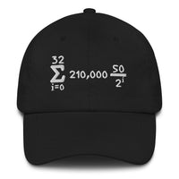 Load image into Gallery viewer, Bitcoin Is Math Dad Hat - fomo21
